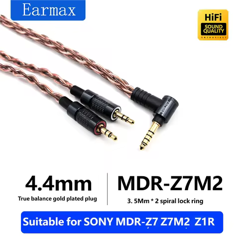 MUC-B20SB2 B20SB1 Headphone 8-core Audio Cable 3.5mm to 4.4mm Balanced Plug For MDR-Z7 Z7M2 Z1R and 