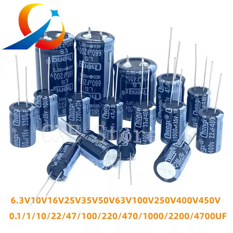10V 16V 25V 35V 50V 63V 100V 200V 250V 400V Aluminum Electrolytic Capacitor 20% 100UF 470UF 680UF 10