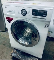 前置式 洗衣機 LG 薄身型 (可飛頂） WF-NP1006MW  1000轉 6KG -100%正常 包送貨及安裝 // 二手洗衣機 * 電器 *  washing machine