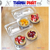 100 Boxes containing 2 fruit tarts - 2-compartment egg tart box