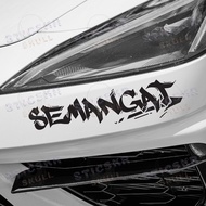 Semangat Motor Sticker / Car Sticker / Myvi Axia Saga Kawasaki 250