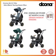 Doona Liki Trike S5 (Nitro Black/Racing Green/Blue) (FOC: Doona Liki Sticker Set Worth $16.90) (One 