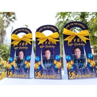 60TH BIRTHDAY BLUE SHOTGLASS SOUVENIR