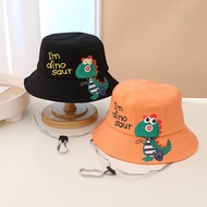 3-8Year Old Children's Beach Hat for Boy Dinosaur Hat Kids Bucket Hats