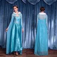Frozen cosplay Costume Queen Elsa Princess Dress Bell Anna Adult party Halloween Costume