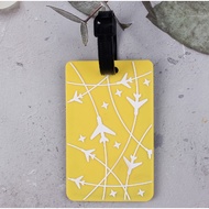 Yellow Luggage Tag, Travel Accessories, Luggage Tag, Travel Bag School Bag Name Tag