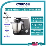Cornell 4.2L Heavy Duty 5 Speed Stand Mixer CSM-E600SSBK