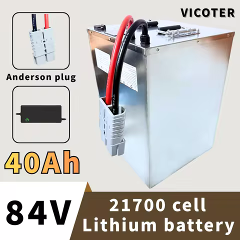 VTI New arrive 23S8P 21700 84V 40Ah Li-ion battery pack BMS with bluetooth functions for 3000W E-mot