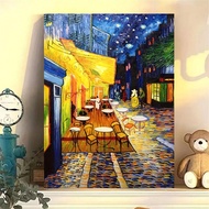 1 Set Of Cool DIY Paint By Numbers Oil Painting Kits Noisy Streets 40x50cm/16x20inch Without Frame