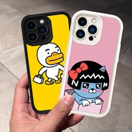 Case for iPhone 7 14 Pro Max Plus Silicone Case H-97 Kakao Friend