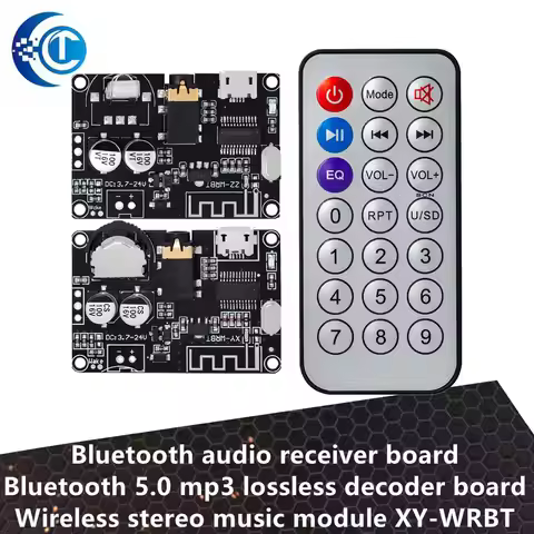 XY - WRBT Bluetooth Audio Receiver Board: Bluetooth 5.0 MP3 Lossless Decoder - Wireless Stereo Music