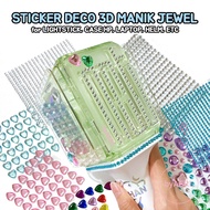 DECO 3D JEWEL BEAD STICKER for KPOP LIGHTSTICK (love crystal rhinestone pearl decoration STICKER for