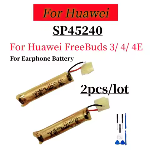 2pcs/lot SP45240 New Replacement Battery For Huawei FreeBuds 3 Freebuds 4 4E Wireless Bluetooth TWS 