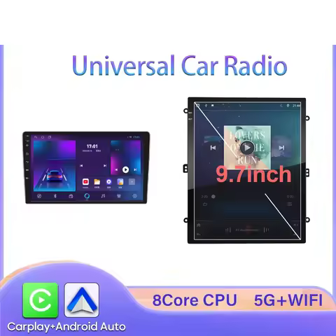Android 15 universal 9/10/9.7 inch Car CarPlay car radio Android Auto GPS multimedia player 2 DIN Wi