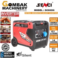 SENCI 6000Watt/6.0KW Inverter Silent Petrol Generator SC6000i - Heavy Duty - 6 Months Local Warranty