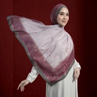 Zoya - Ayzel Print Scarf - Square Patterned Hijab Scarf - Ziplock Pouch Tudung Bawal