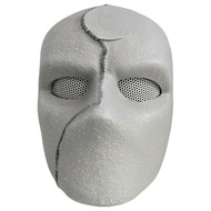 Moon Knight Cosplay Helmet หมวกเกราะคอสเพลย์ Moon Knight สำหรับงานแสดงการ์ตูน วัสดุโพลีเอสเตอร์ หน้า