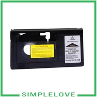 [Simple] VHS to Vhsc Cassette Converter,Tape Player Converter,Gifts,for Elders Black Portable Tape A