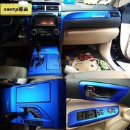 台灣現貨車膜.適用於2012-2016款七代凱美瑞內飾改裝貼紙Toyota Camry XV50中控檔位碳纖維裝飾貼保