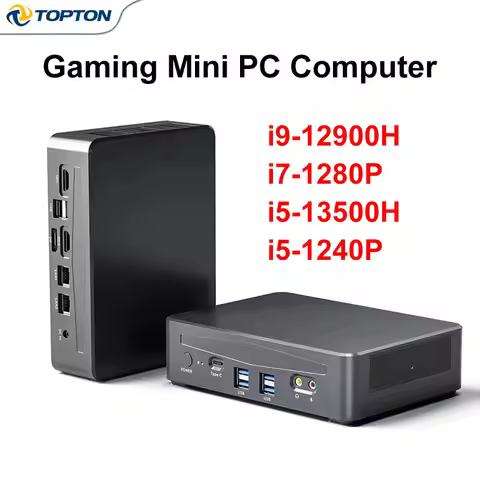 Gaming Mini PC Intel i9 13900H i7 1280P i5-13500H Thunderbolt 4 2x2.5G LAN DDR5 WiFi6 NAS PC Dual PC