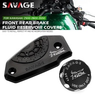 Front Rear Brake Fluid Reservoir Covers For KAWASAKI Z900 Z800 Z650/RS Z650RS Z Motorcycle Accessori