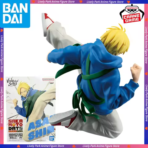 In Stock BANDAI Original Genuine SAKAMOTO DAYS VIBRATION STARS Shin Asakura Anime Figures Model Stat