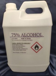 Alcohol酒精火酒 75% 3.6L
LG韓國