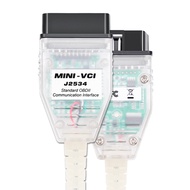 V18J2534วินิจฉัย OBD2ผ่านสายเคเบิล VCI แบบมินิ