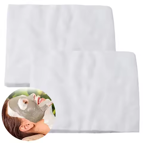 100/200pcs Gauze Mask Professional Precut Gauze Facial Mask High Frequency Facial Masks Skin Paper S