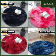 FLO-INC.- New Motif Carpet ROUND TIE-DYE Floor Carpet 1 Meter