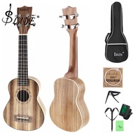 SLADE 21 Inch Soprano Ukulele Zebra Wood 15 Fret 4 Strings Guitar + Bag + Tuner + String + Strap + C