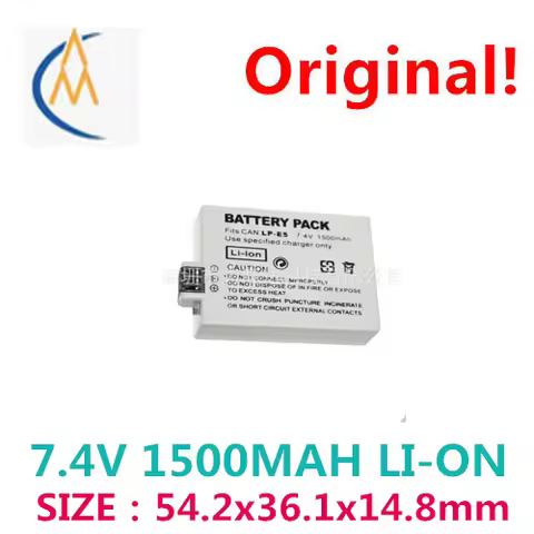 Manufacturers selling compatible Canon gm in the Canon LP - E5 LPE5 digital camera battery is 7.4 V
