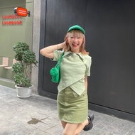 COMMONNNESS.CO : XOXO T-Shirt (เสื้อยืดคอปก แขนสั้น ดีไซน์ผ้าไขว้ด้านหน้า)