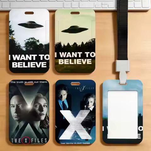 Class TV Series The X-Files Vintage Card Holder Transportation Work Permit Cards ID Student Meal Car