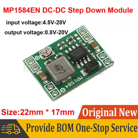2pcs MP1584EN MP1584 3A Ultra-Small Size DC-DC Step Down Power Supply Module Adjustable Buck Convert