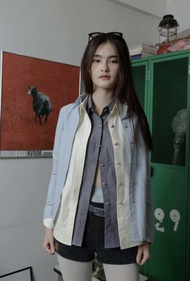 AMI HEART BUTTON SHIRT เสื้อเชิ้ตกระดุมหัวใจ