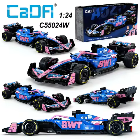 Cada NEW Famous Supercar Alpine F1 A525 F1 Racing Car Number 43 Sports Car Building Blocks City Car 