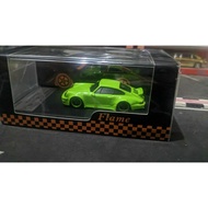 Diecast Flame Porsche RWB 964 Green Seal
