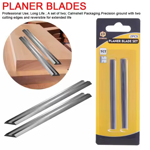 1set Carbide Planer Blade 82x5.5x1.2 Mm Reversible Wood Knife for Woodworking Machinery Parts