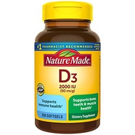 Nature Made Vitamin D3, 250 Softgels, Vitamin