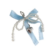 Zuo Aesthetic Keychain Charms Bows Keychain for Women Bag Purse Handbags Charms