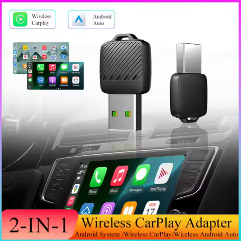 Gallop Sprite Wireless CarPlay Android Auto Adapter 2 in 1 Wired to Wireless Smart Mini Box Plug And