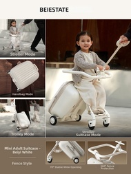 BEIESTATE | Children Rideable Travel Luggage 18 Inches