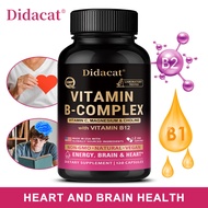 Unisex Vitamin B Complex - B complex: Vitamins B1, B2, B3, B5, B6, B7, B8, B9, B12, containing Vitam