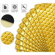 DIY Car Sound Proof Soundproof with gum Dynamat aluminium gold  color mat Door Sheet Heat Insulation