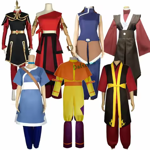Avatar The Last Airbender Prince Zuko Princess Azula Mai Cosplay Costume Anime Fire Nation Aang Korr