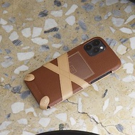 iPhone 12及12Pro 莫蘭迪系列希臘款手機皮套 -巧克力