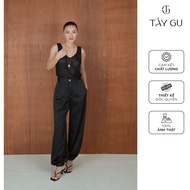 Jogger form silk pants - QTK45 - TAY GU
