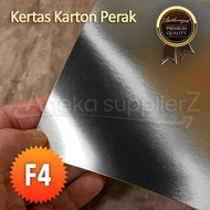 Silver Cardboard Paper - F4 (21.5x33cm)|| (11 lb)
