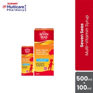 Seven Seas Multivitamin + Cod Liver Oil Syrup (500+100ml)